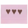 Go Handmade Vævet Label, Dobbeltsidet, Pink, 35 x 19 mm, 10 stk